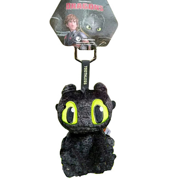 Брелок мягкий Люкс Беззубик TT2883 чёрный 1